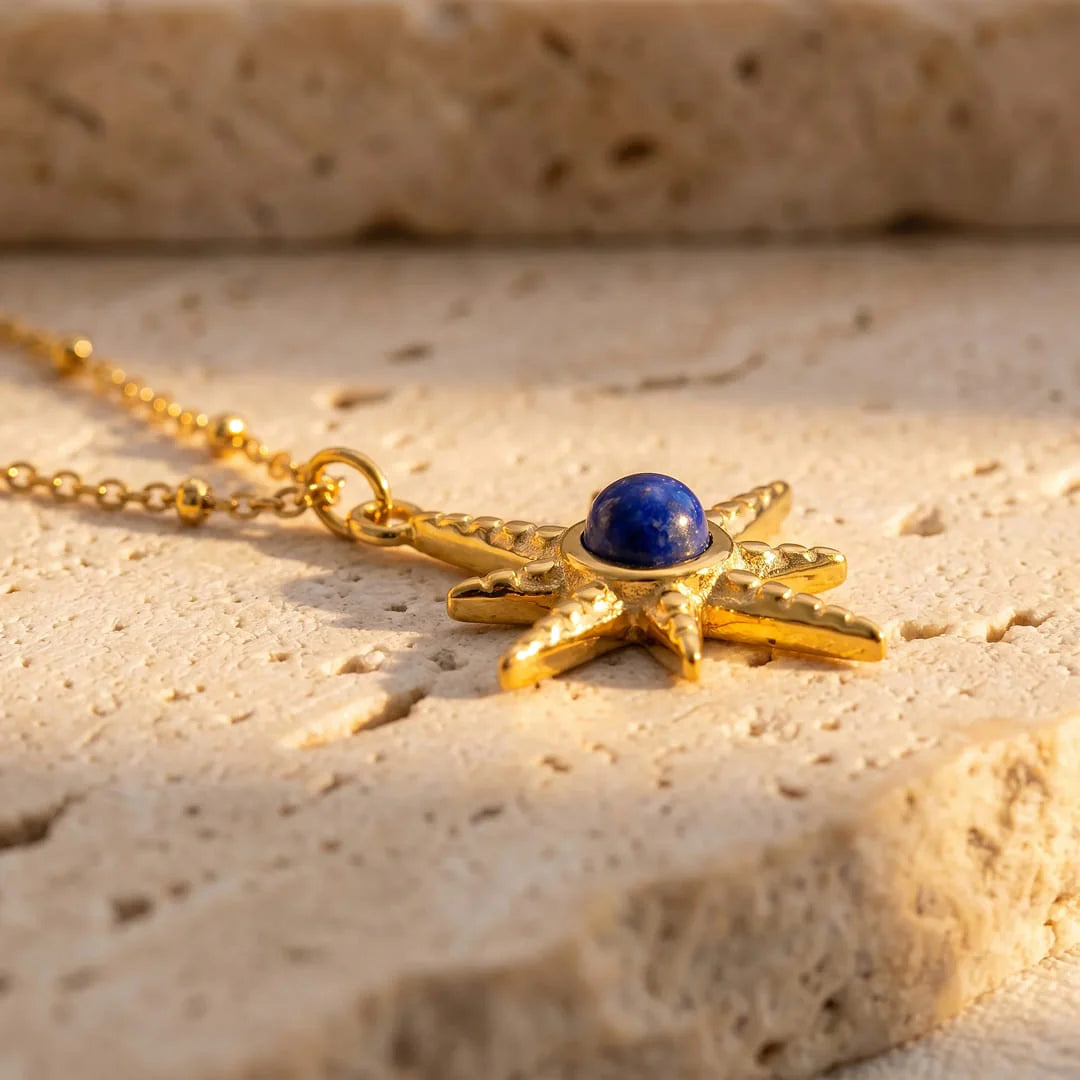 Collier Étoile en Lapis Lazuli - Guidance Intérieure