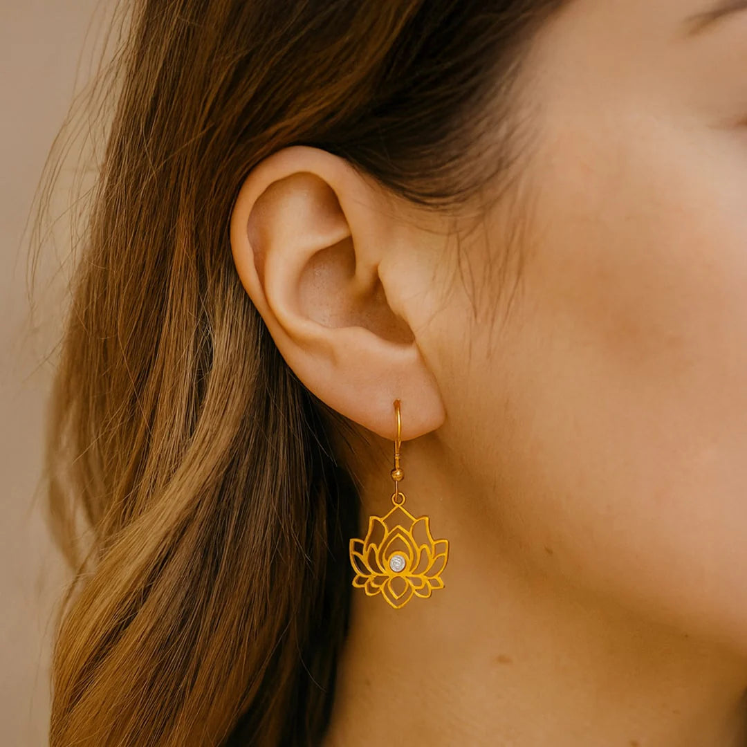 Boucles d'Oreilles "Elan du Lotus"