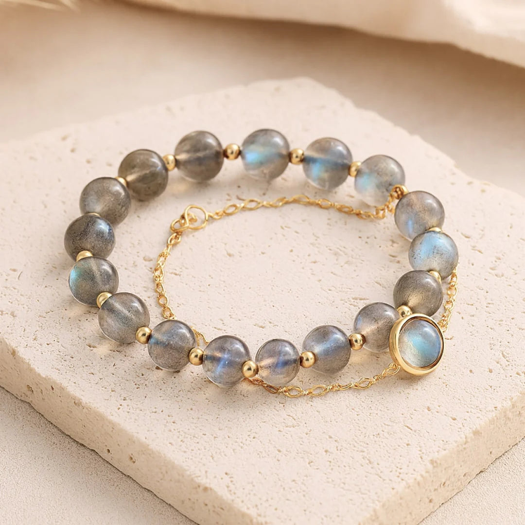 Bracelet Duo en Labradorite - Clarté & Protection