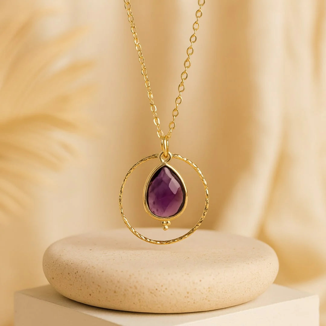 Collier "Cercle de Sérénité" en Améthyste