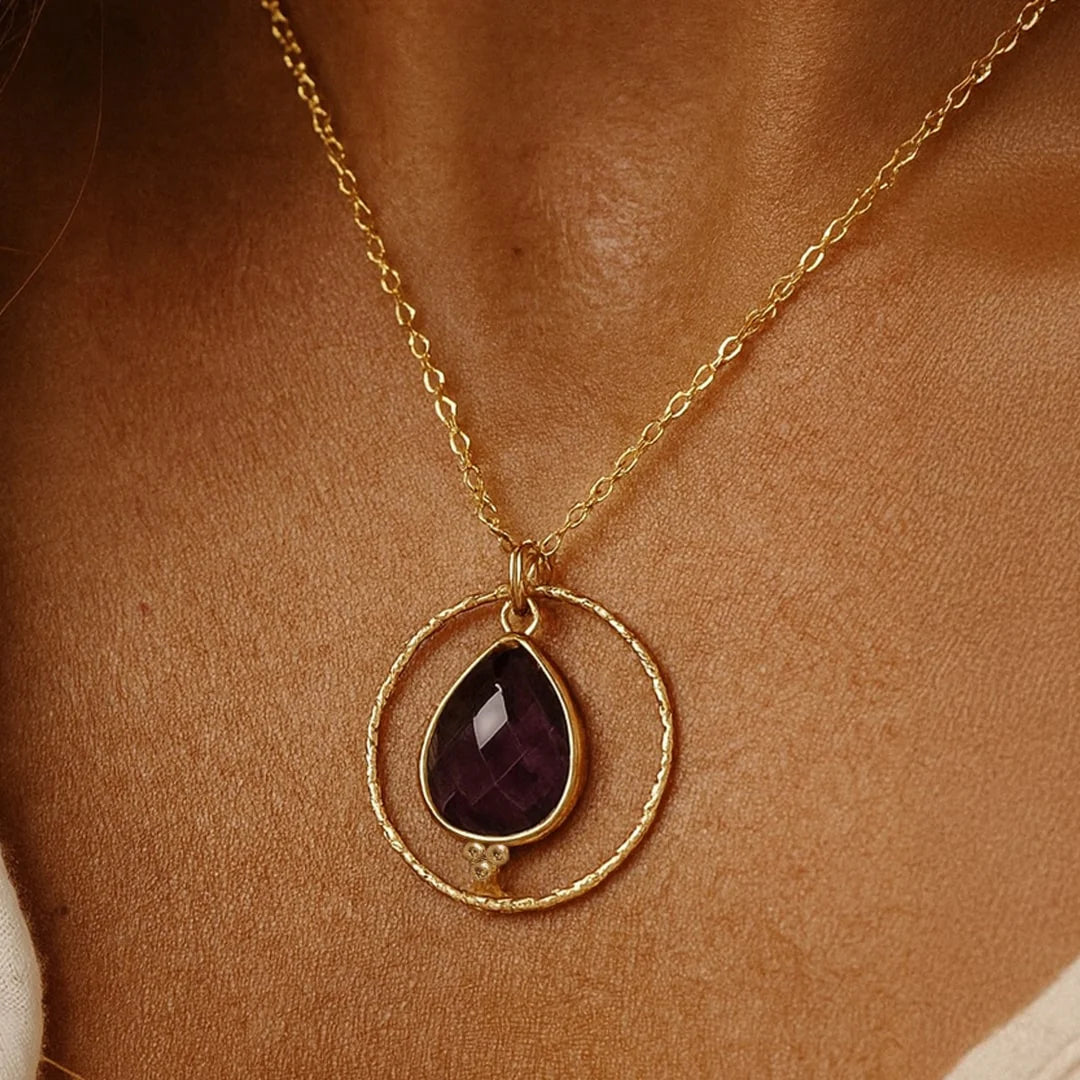 Collier "Cercle de Sérénité" en Améthyste