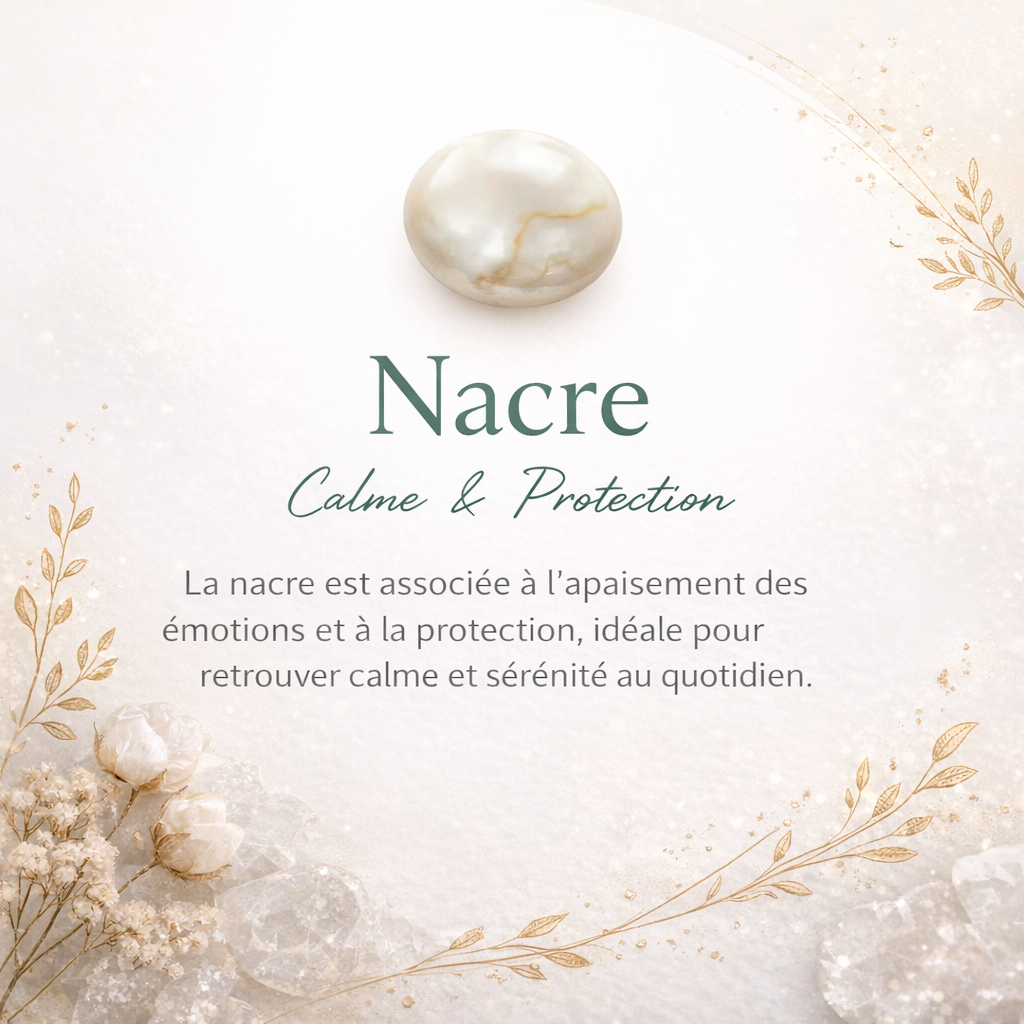 Bague en Nacre & Argent - Reflet de Sérénité