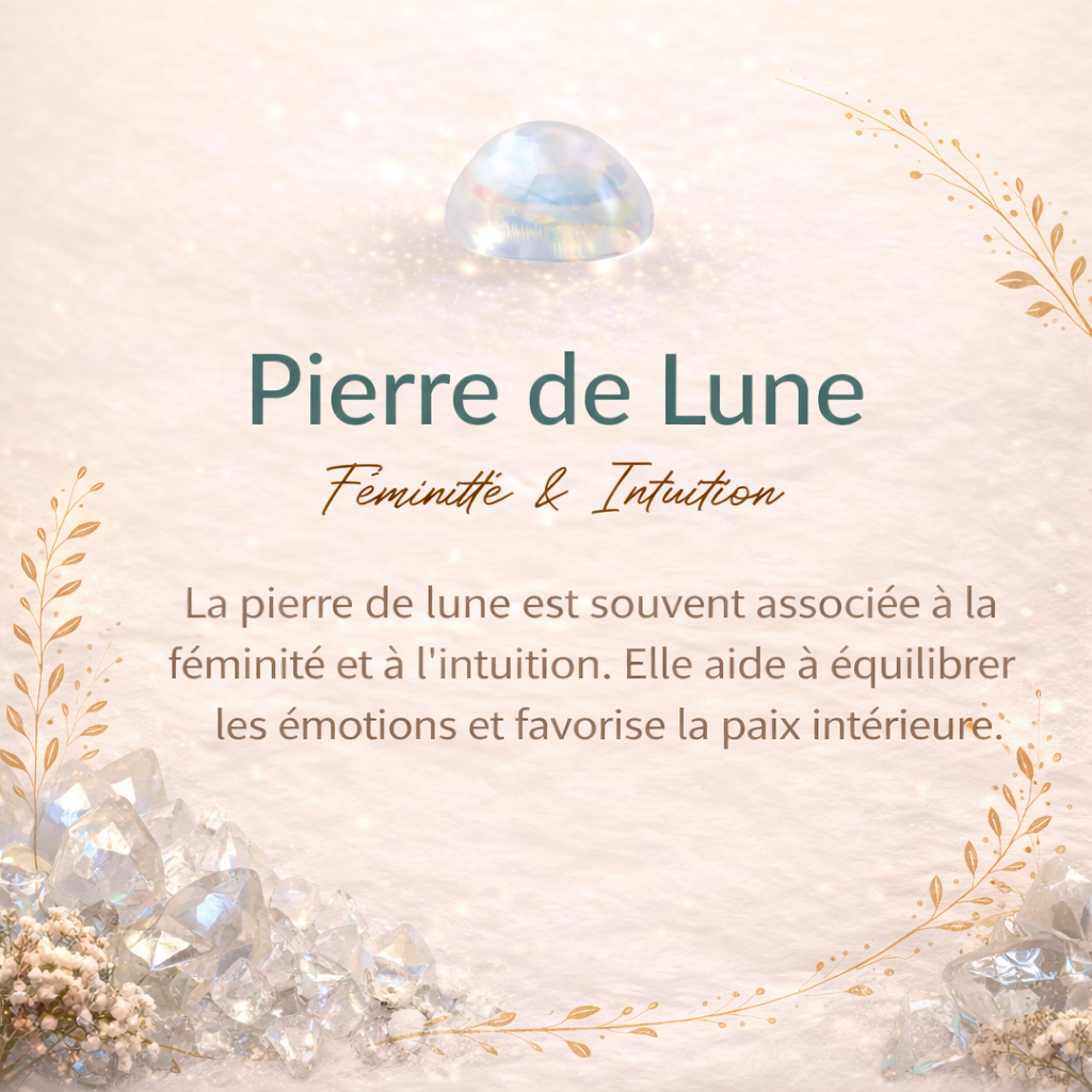 Collier et son Pendentif en Pierre de Lune - Pointe d’Équilibre