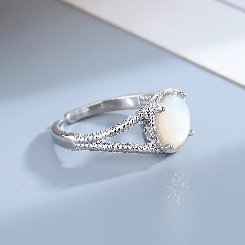 Bague Ajustable en Nacre - Nouméa