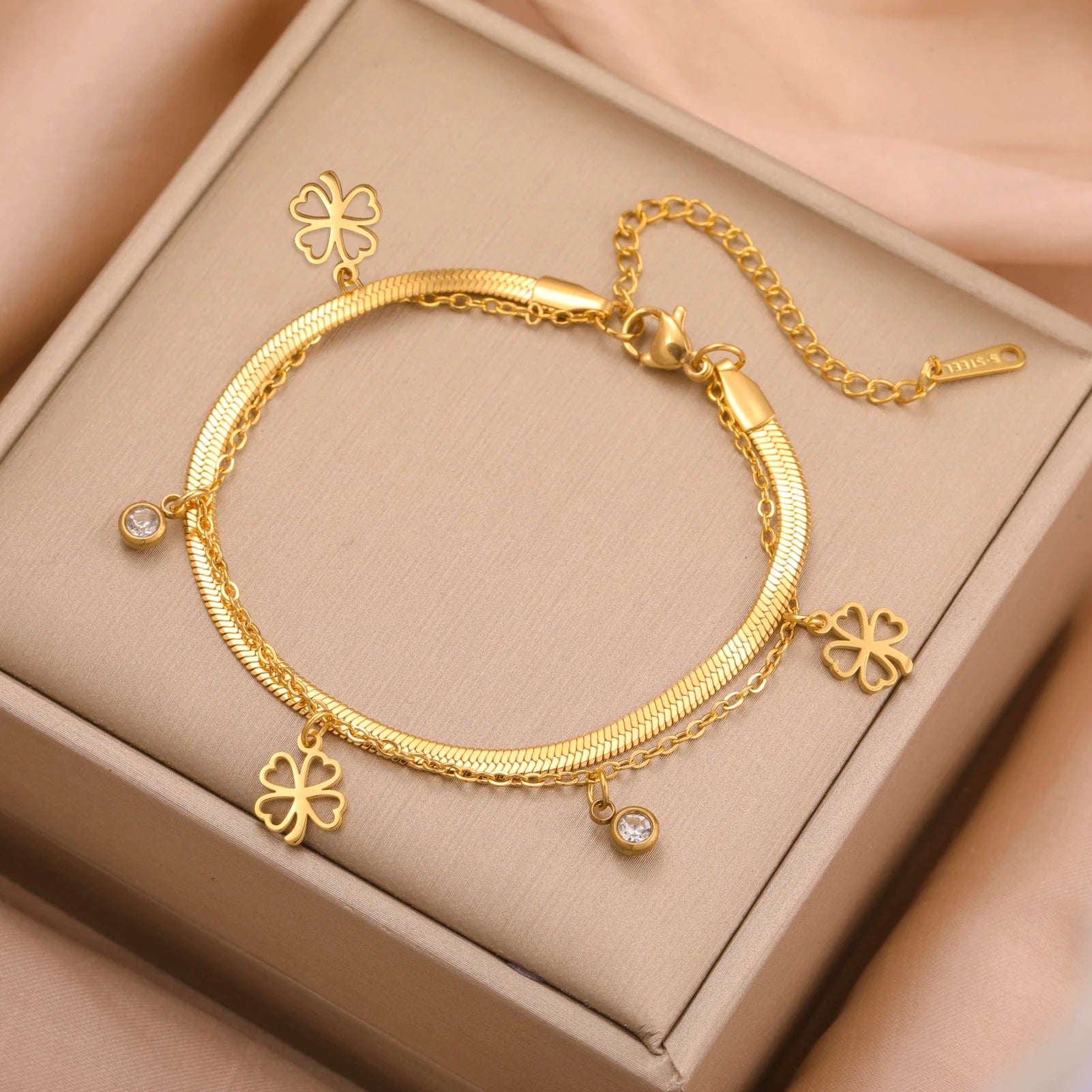 Bracelet "Trèfle de Lumière"