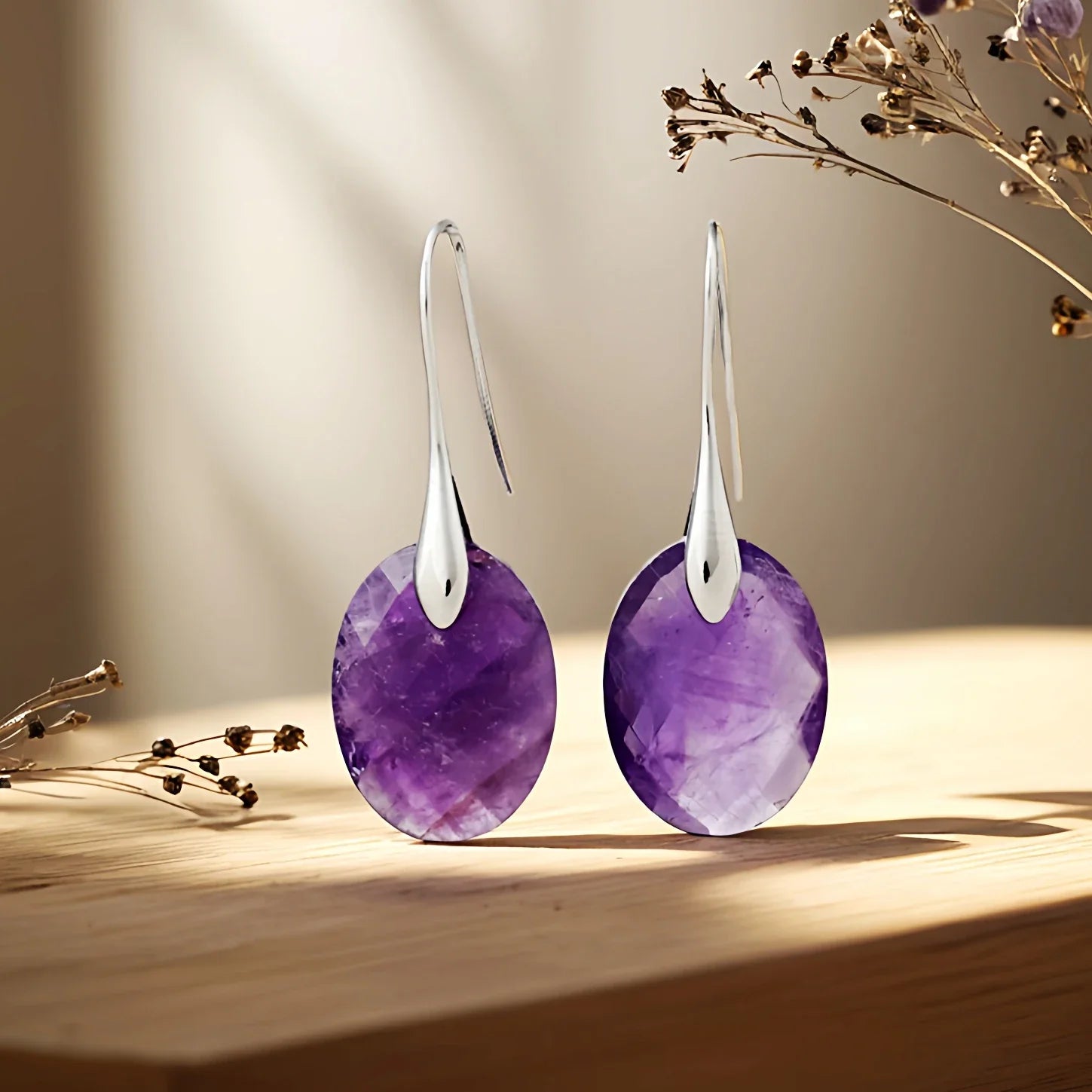 Boucles d’Oreilles en Pierre Naturelle - Antalya