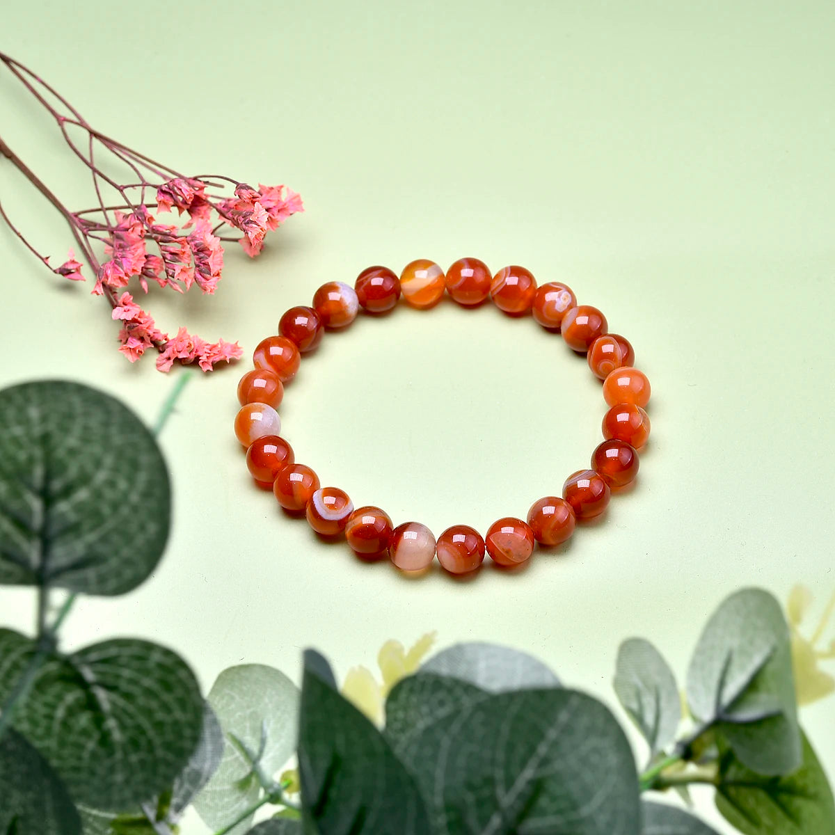 Bracelet "Elan de vie" en Cornaline