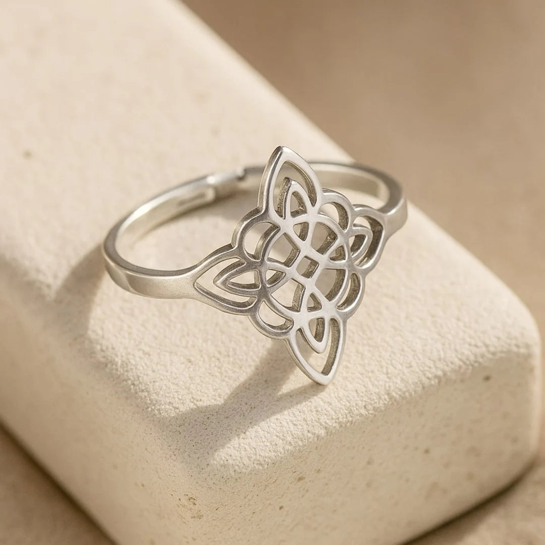 Bague Ajustable Noeud de Sorcière - Bouclier Originel