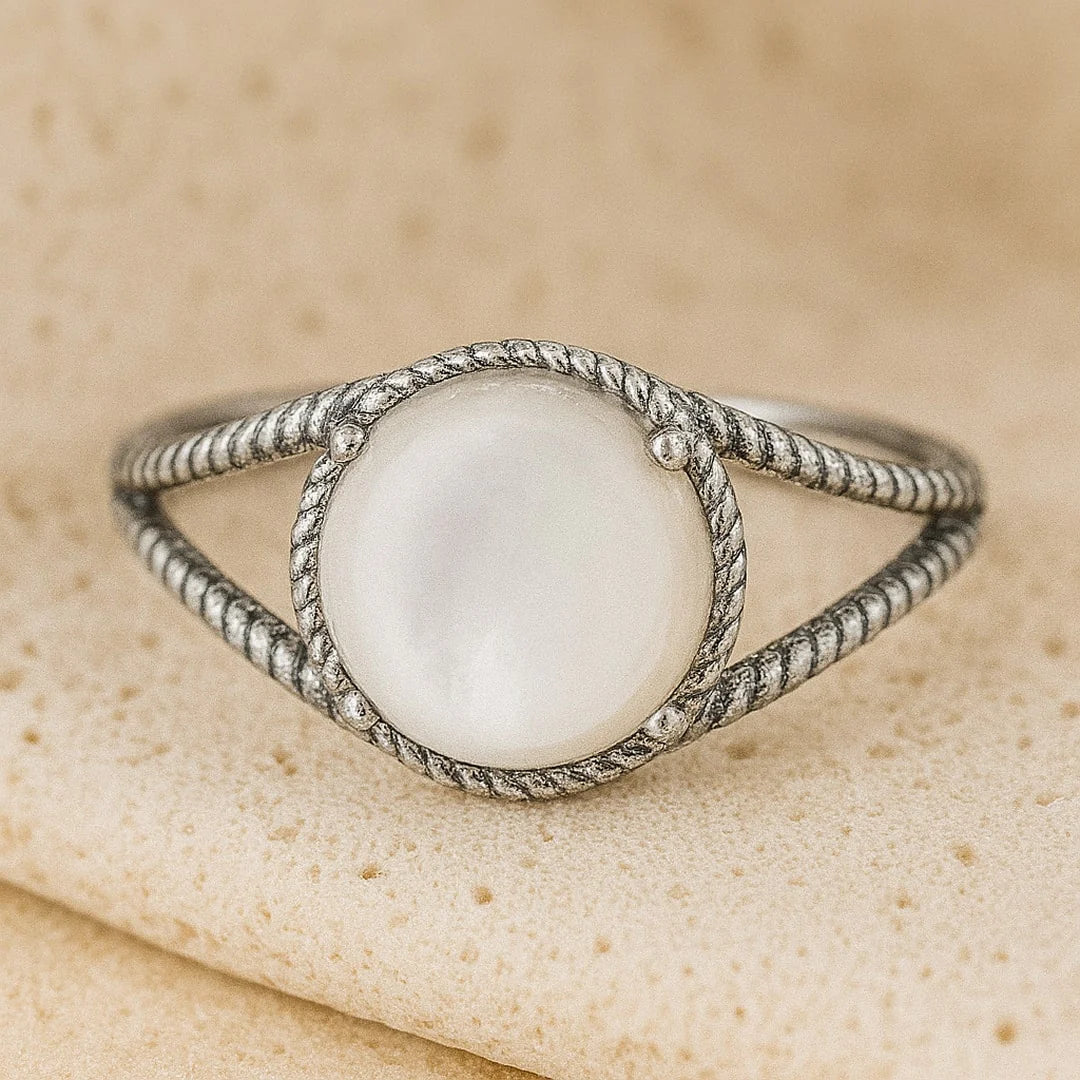 Bague Ajustable en Nacre - Nouméa