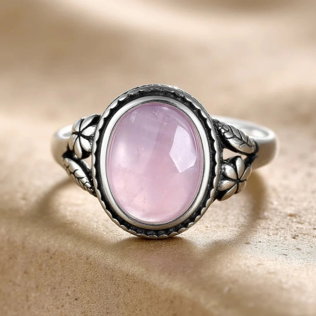 Bague en Quartz Rose - Tendresse d'Amour