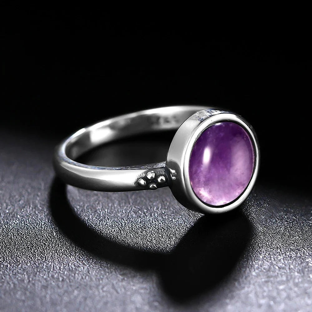 Bague "Apaisement Cristallin" en Améthyste
