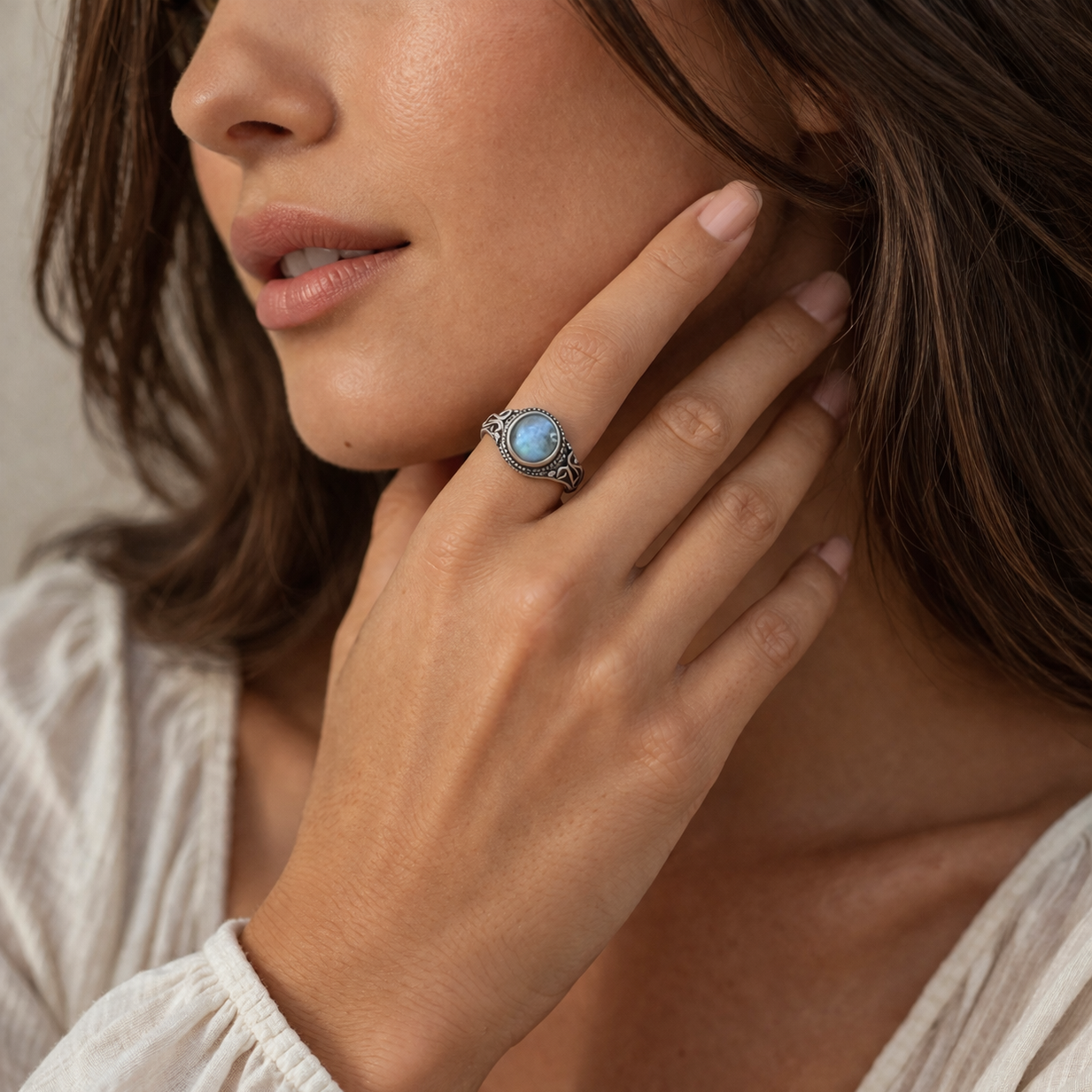 Bague en Labradorite & Argent - Nephtys
