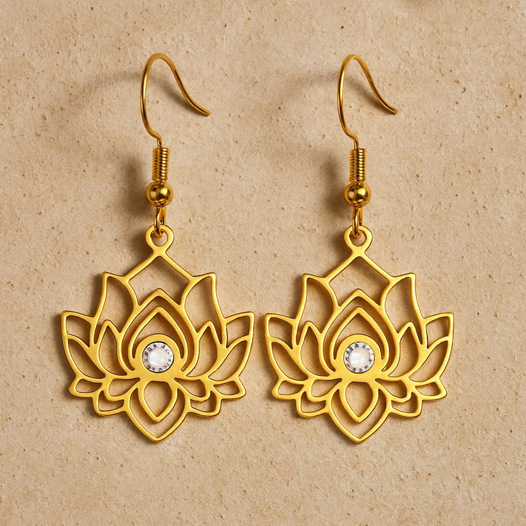 Boucles d'Oreilles "Elan du Lotus"