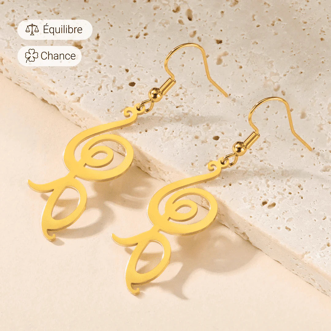 Boucles d'Oreilles Pendantes "Hakuna"