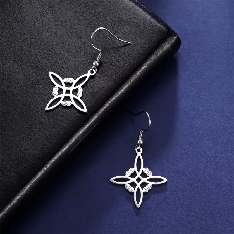 Boucles d'Oreilles "Charme Protecteur" en Noeud de Sorcière