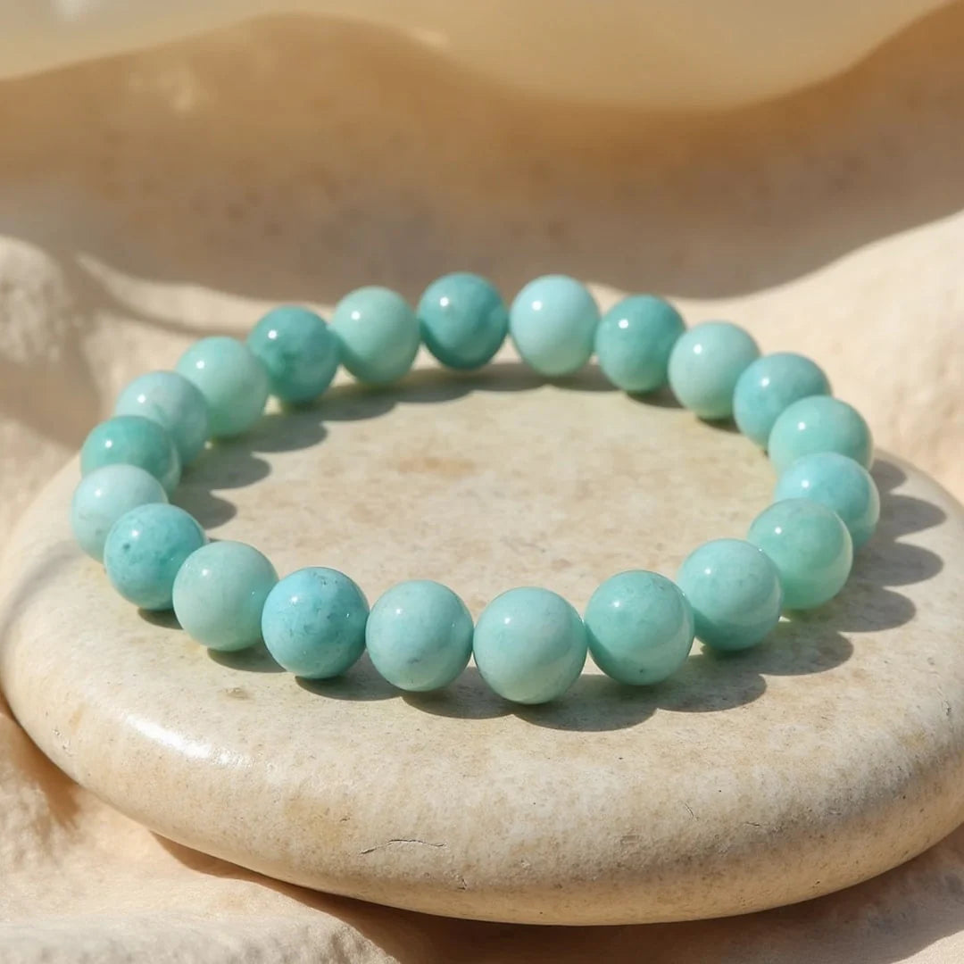 Bracelet "Lagon Clément" en Amazonite