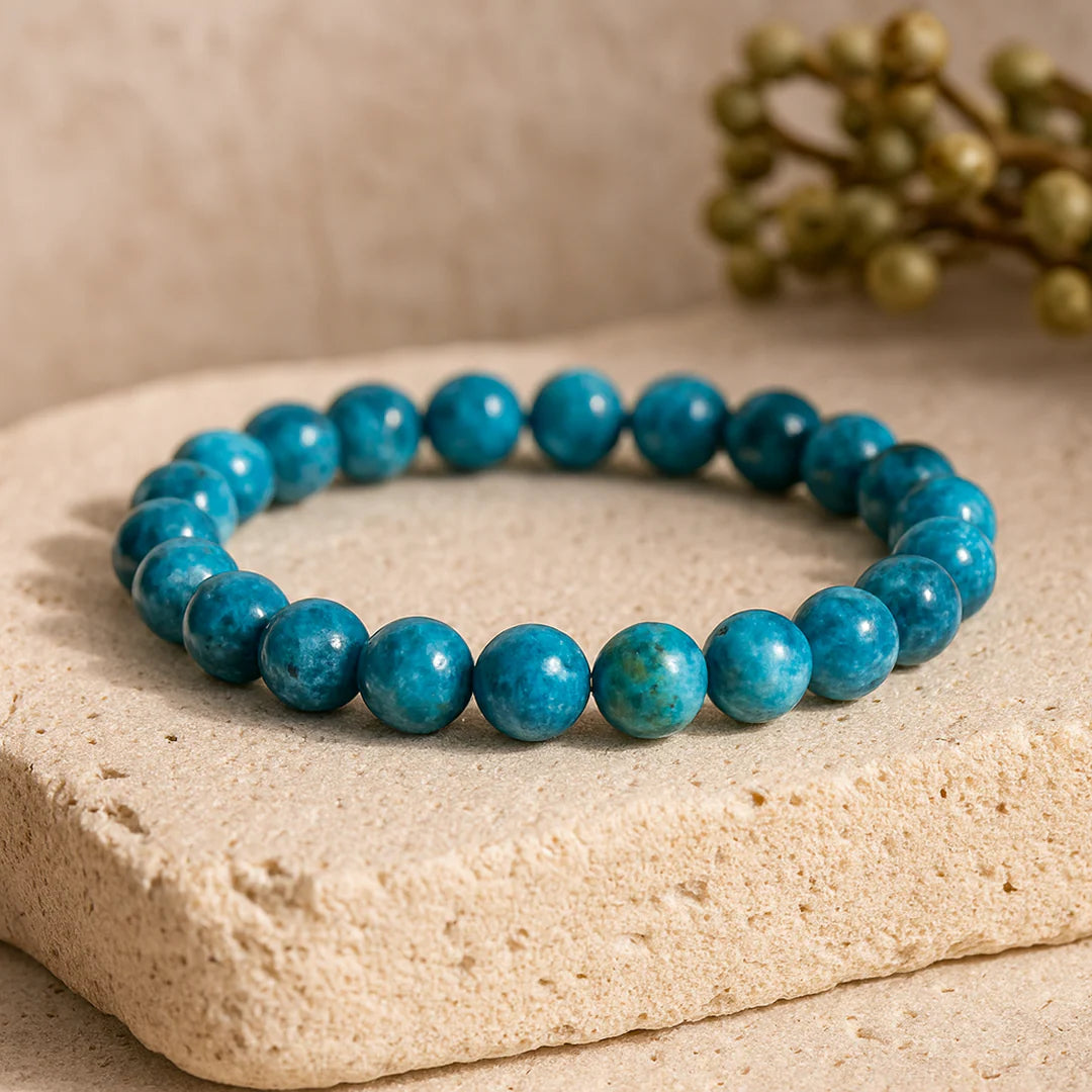 Bracelet en Apatite Bleue - Océan Limpide