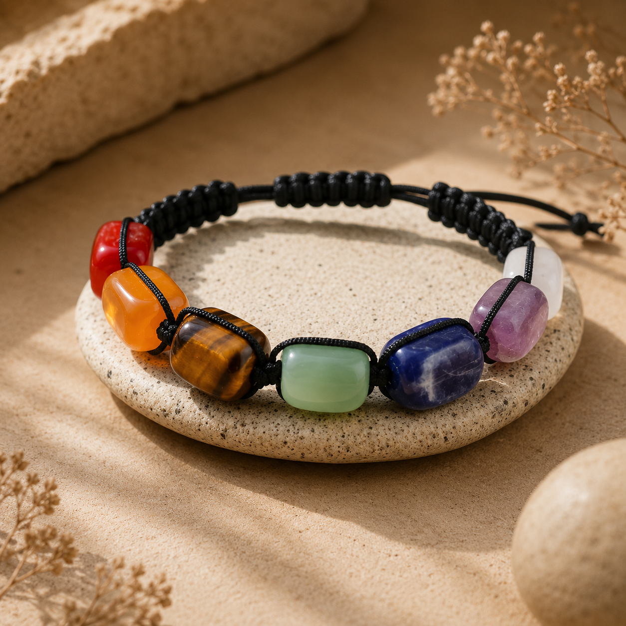 Bracelet 7 chakras - Alignement Sacré
