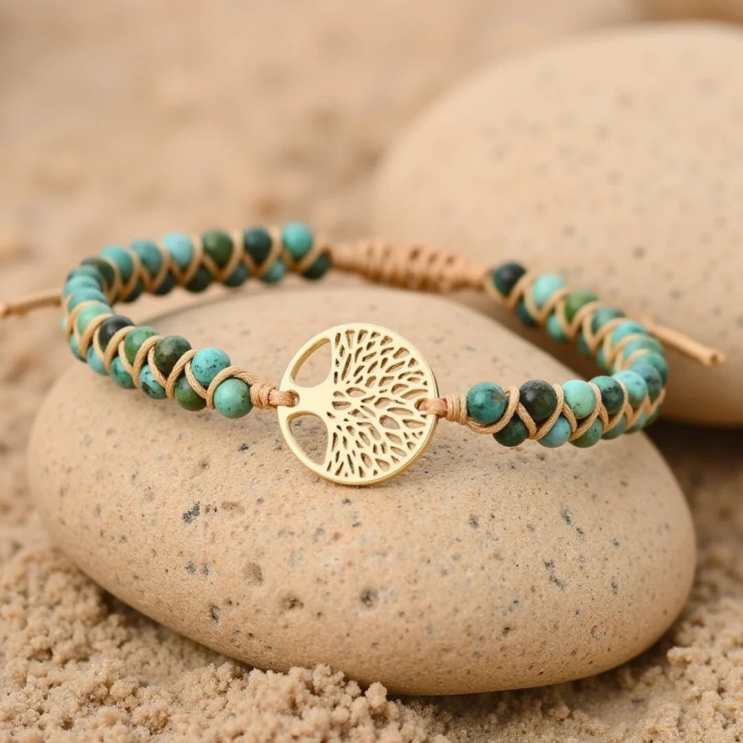 Bracelet "Eternité" en Turquoise Africaine