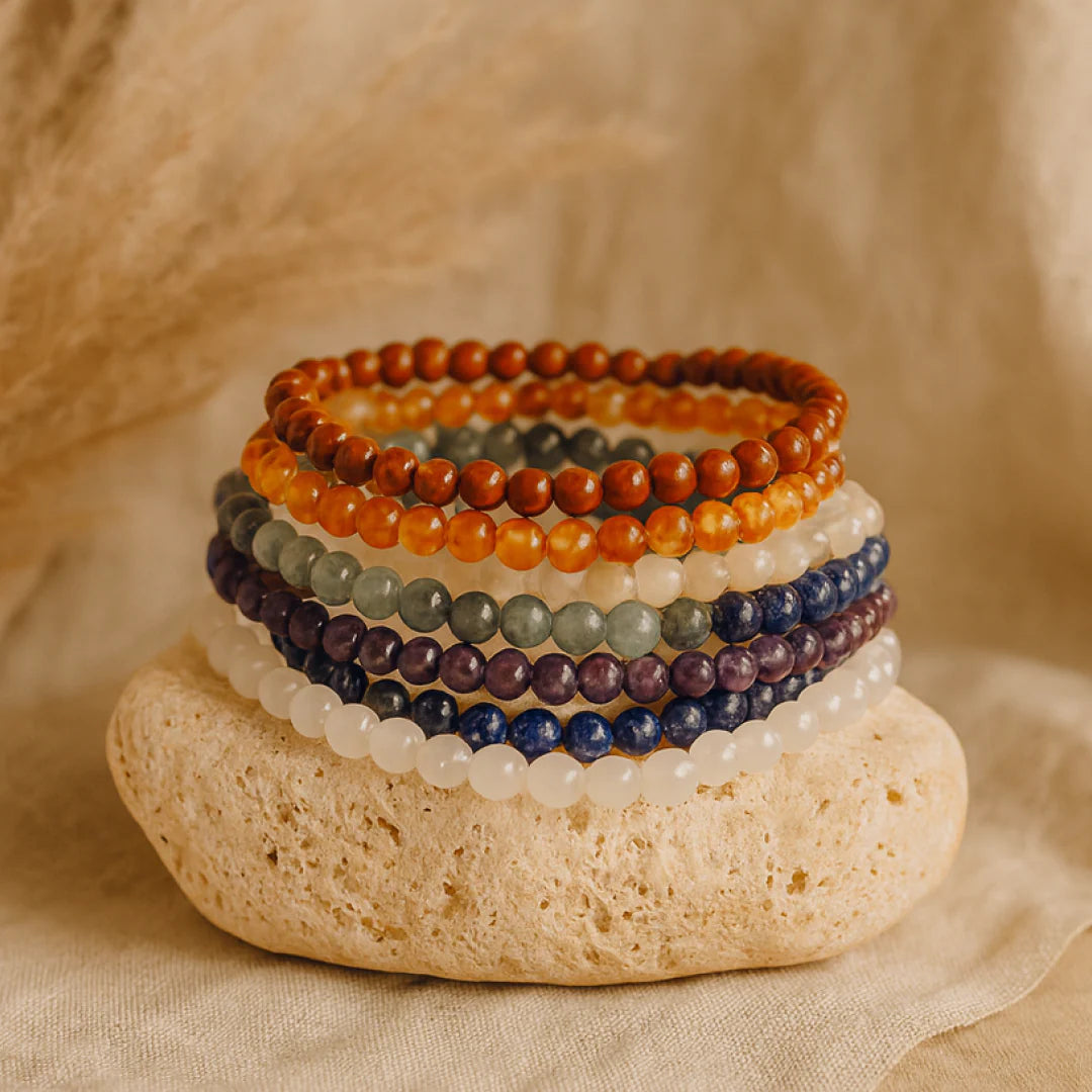 Ensemble de Bracelets en Pierres Naturelles - Ouverture des 7 Chakras