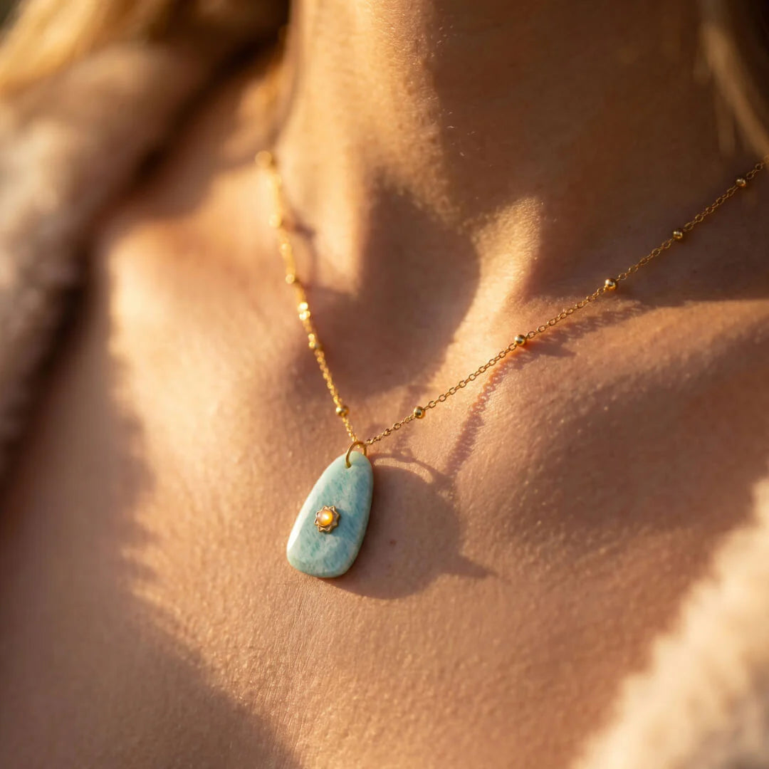 Pendentif en Amazonite - Harmonie Essentielle