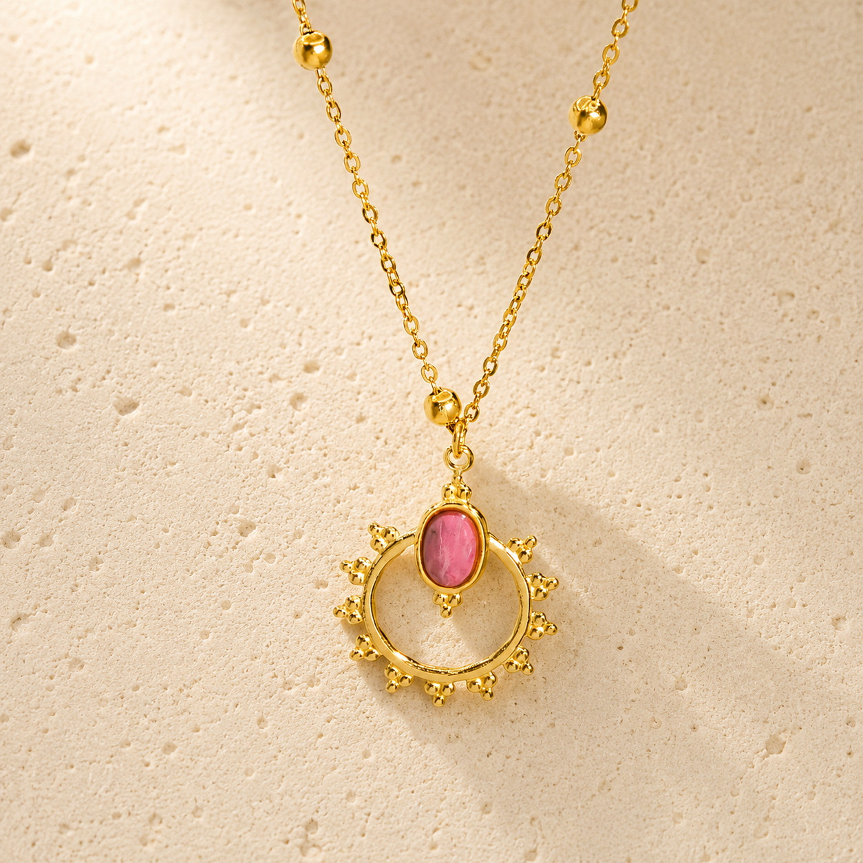 Pendentif en Rhodochrosite - Éclat de Vénus