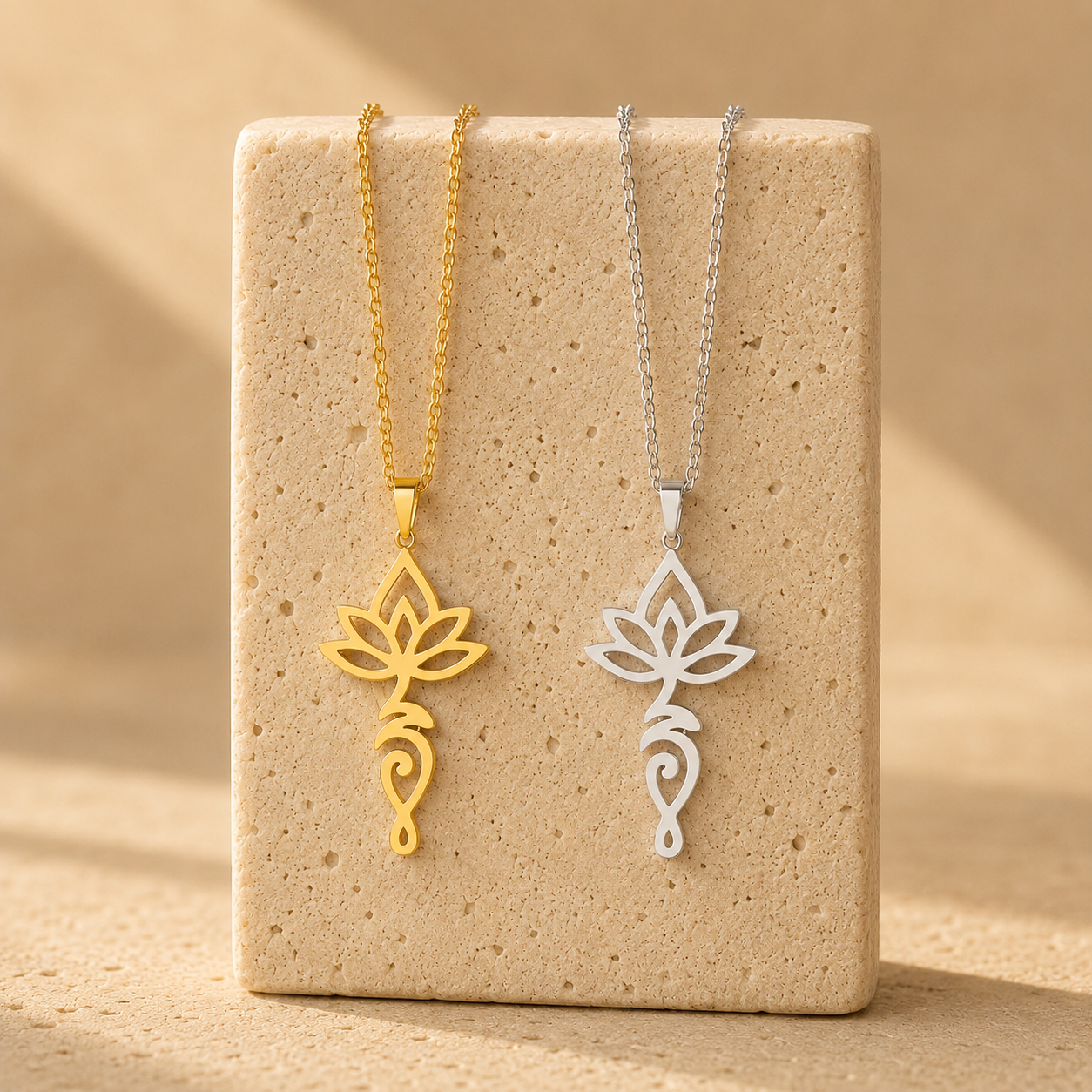 Collier Pendentif Unalome - Lotus Divin