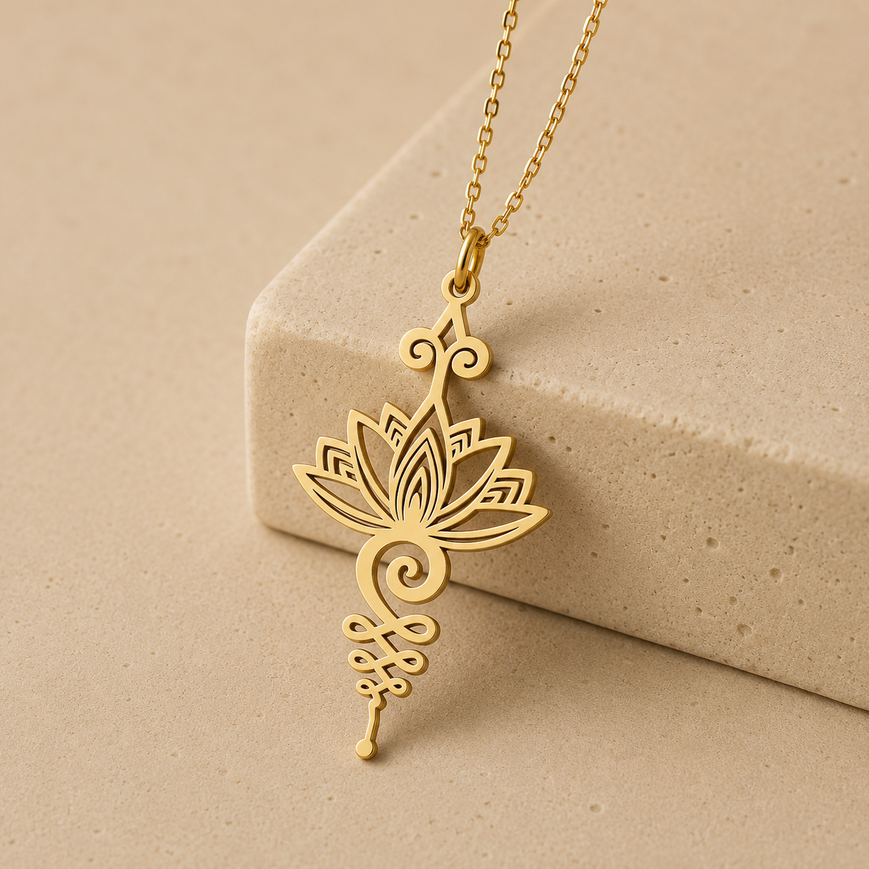 Collier Pendentif - Lotus Unalome