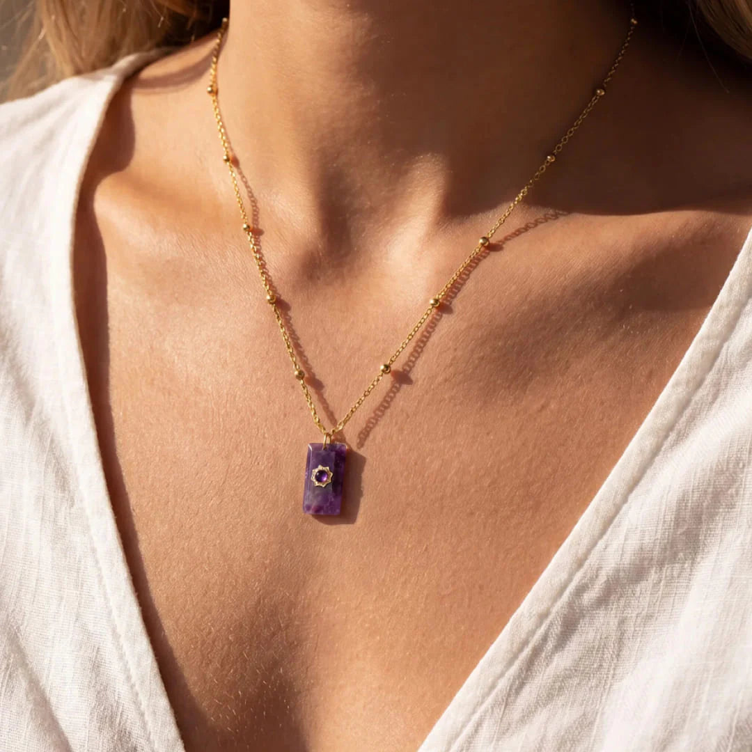 Pendentif en Améthyste - Violette Majesté