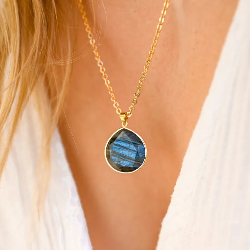 Collier en Labradorite "Protection Céleste"