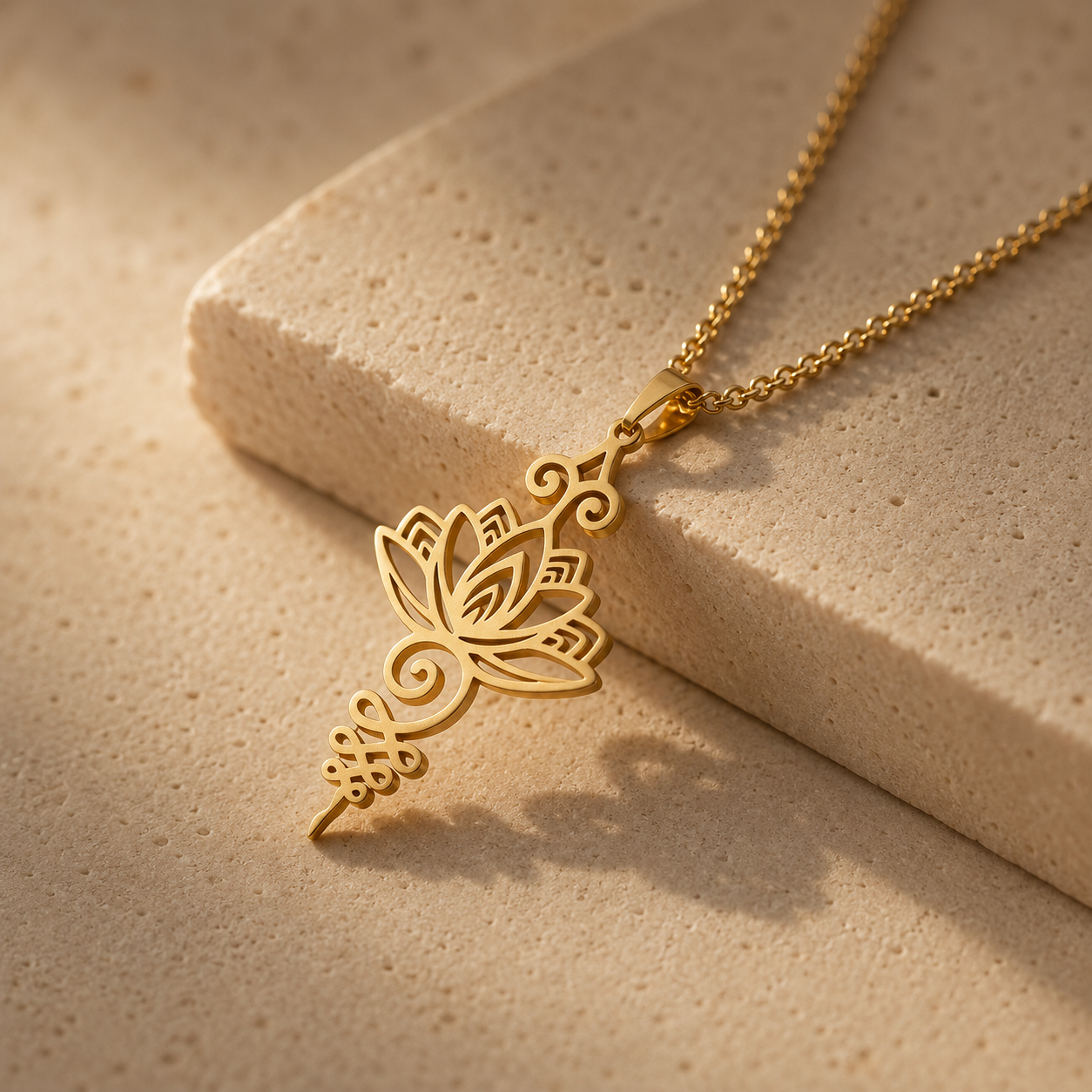 Collier Pendentif - Lotus Unalome