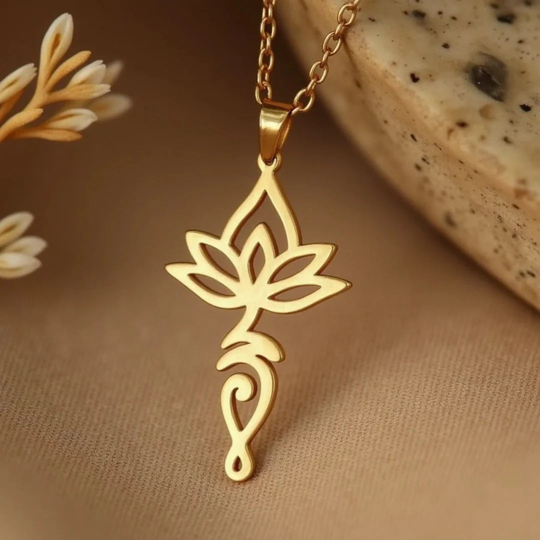 Collier Pendentif Unalome "Lotus Divin"