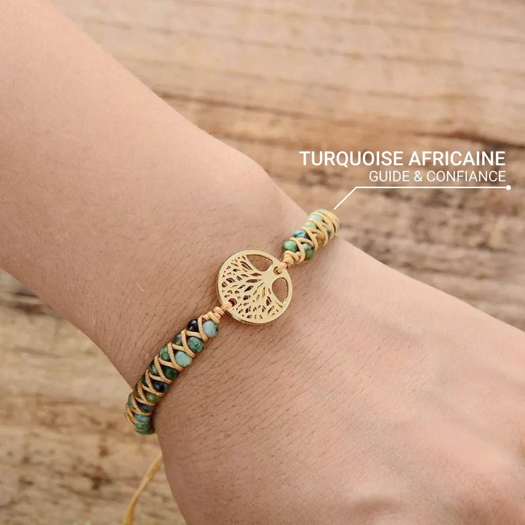 Bracelet "Eternité" en Turquoise Africaine
