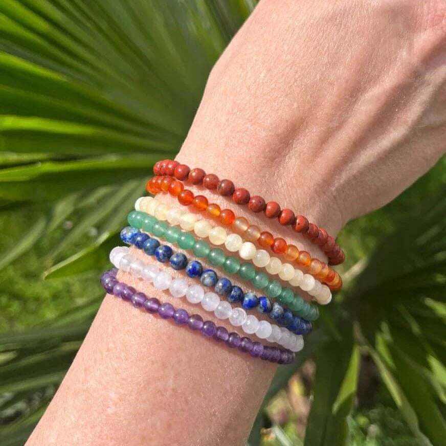 Ensemble de Bracelets en Pierres Naturelles - Ouverture des 7 Chakras