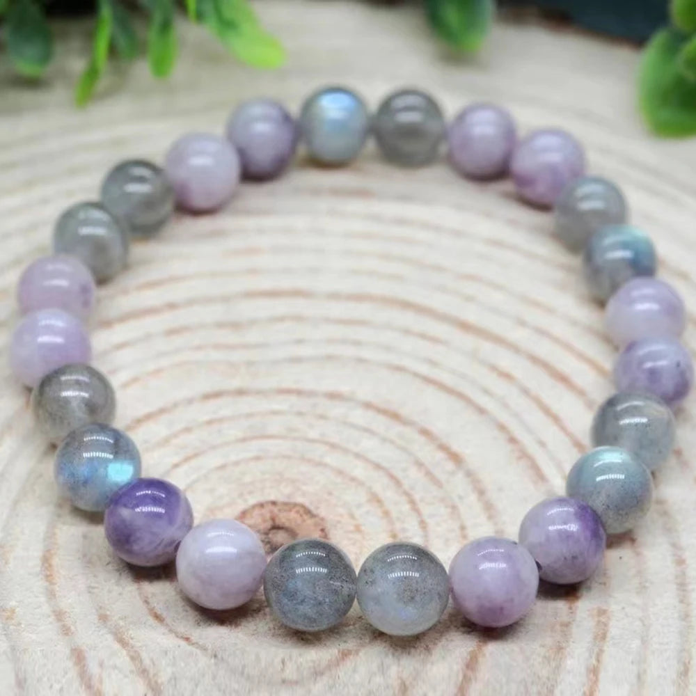 Bracelet "Harmonie Intérieure" en Labradorite et Kunzite