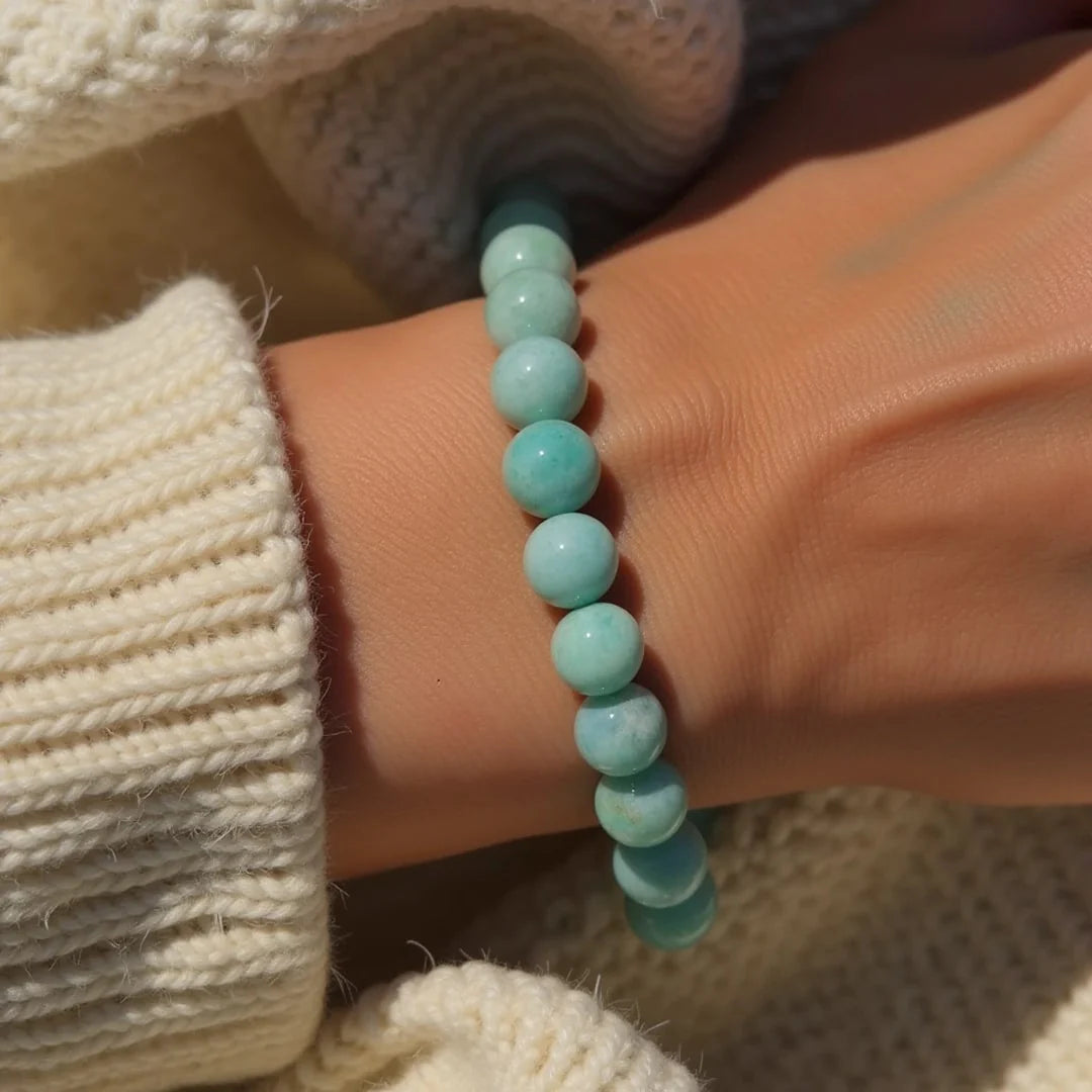 Bracelet "Lagon Clément" en Amazonite