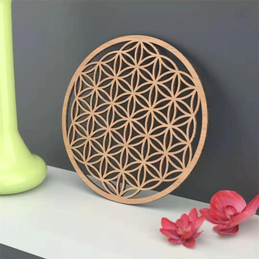 Fleur de Vie en Bois Naturel - Harmonie Intérieure