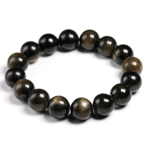 Bracelet "Chemin Sacré" en Obsidienne Œil Céleste
