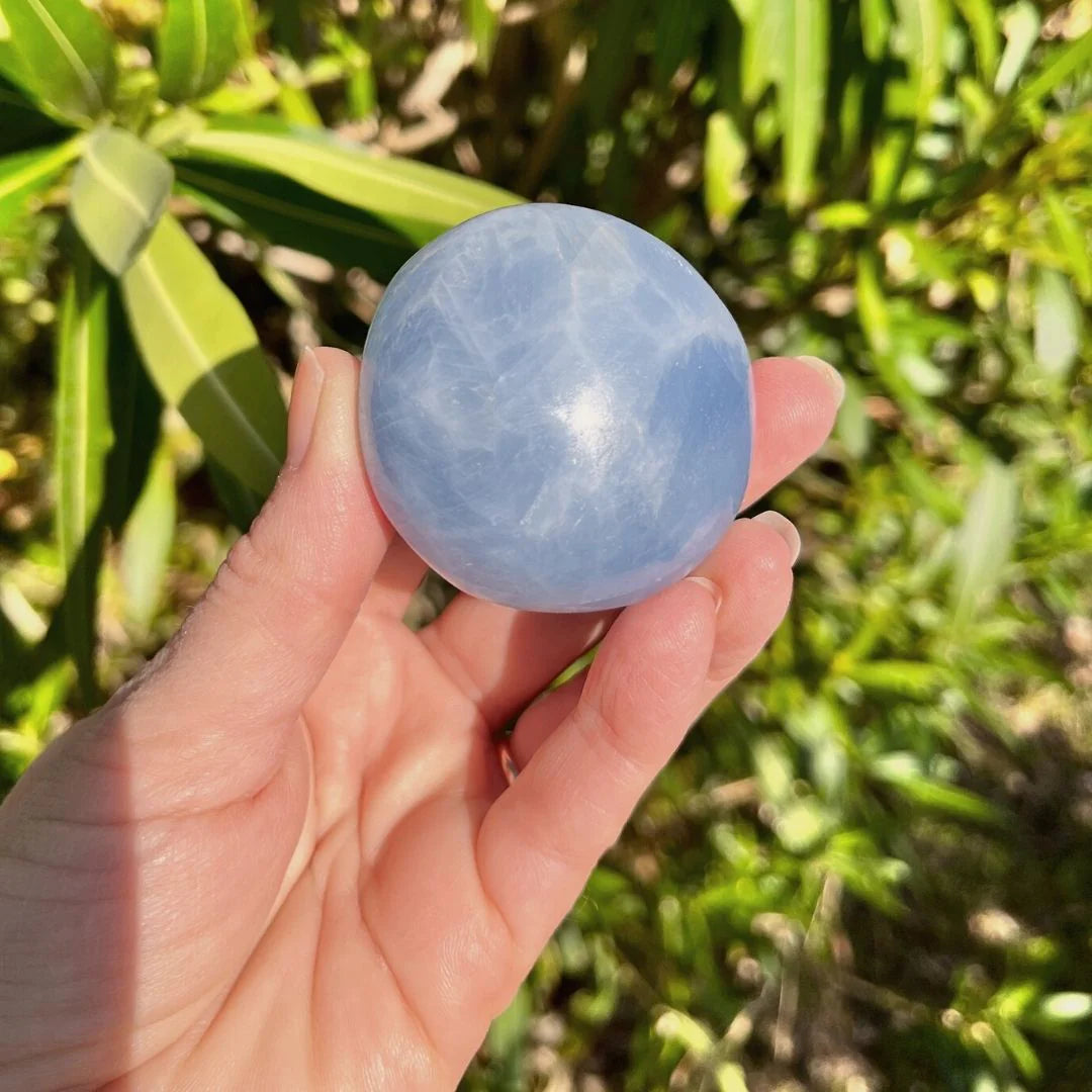 Galet en Calcite Bleue - Sommeil Serein