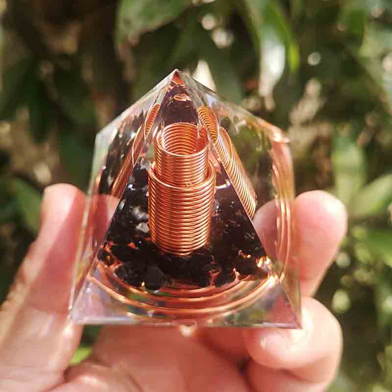 Orgonite en Obsidienne -  Protection Énergétique