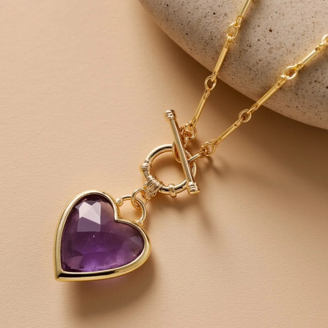 Pendentif en Pierres Naturelles - Equilibre du Cœur