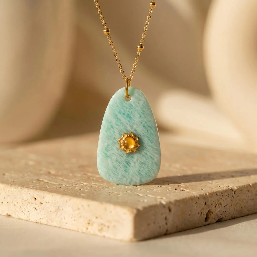 Pendentif en Amazonite - Harmonie Essentielle