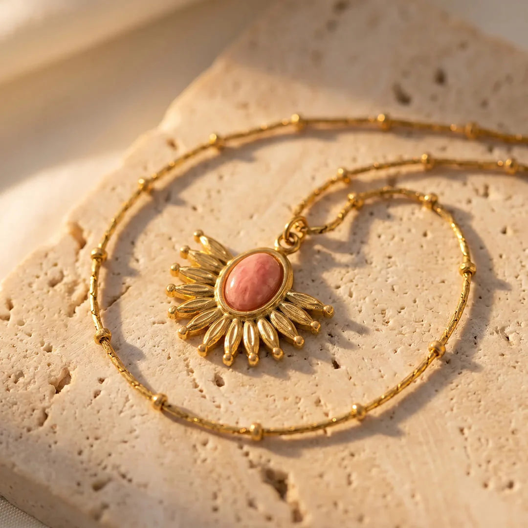 Collier en Rhodonite - Eclat de Tendresse