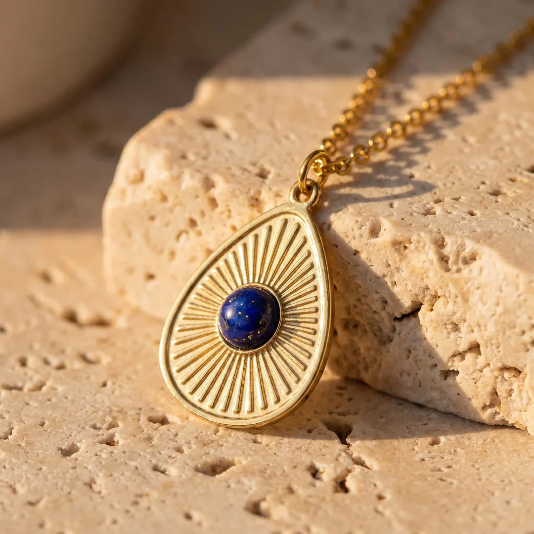 Pendentif Goutte en Lapis Lazuli - Œil de Sérénité