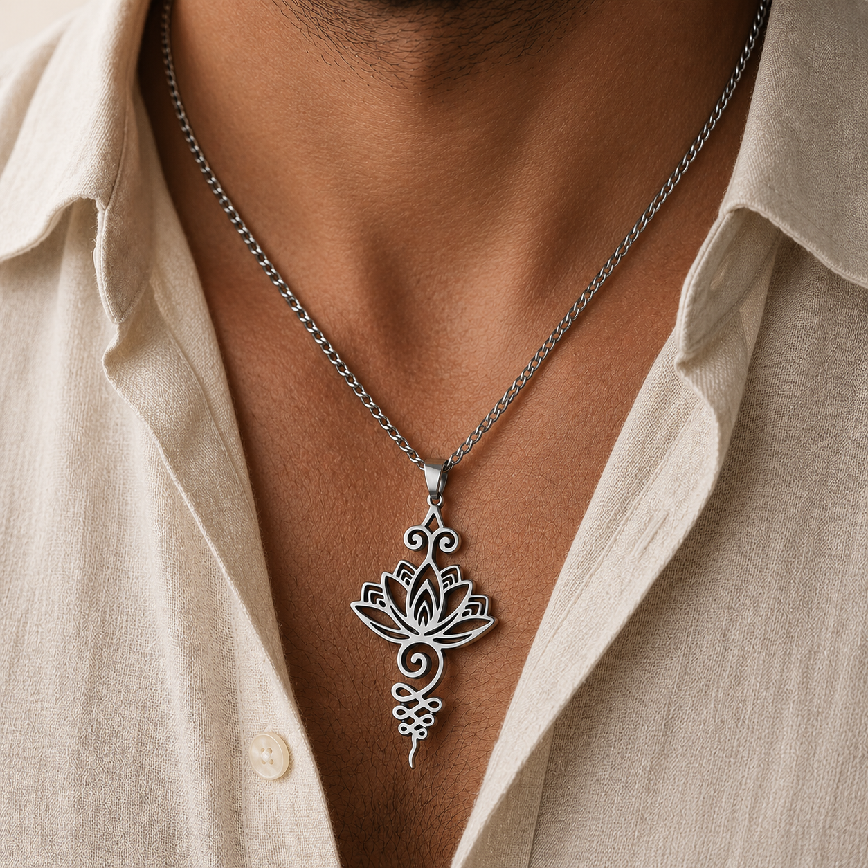 Collier Pendentif - Lotus Unalome