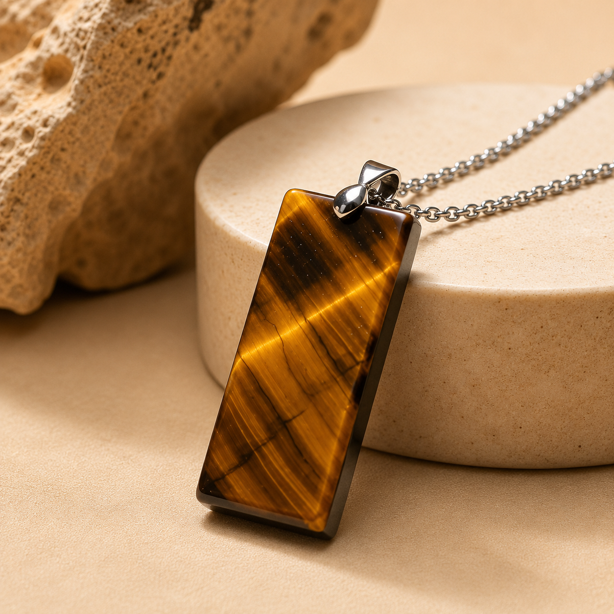 Pendentif en Pierre Naturelle - Puissance & Elégance