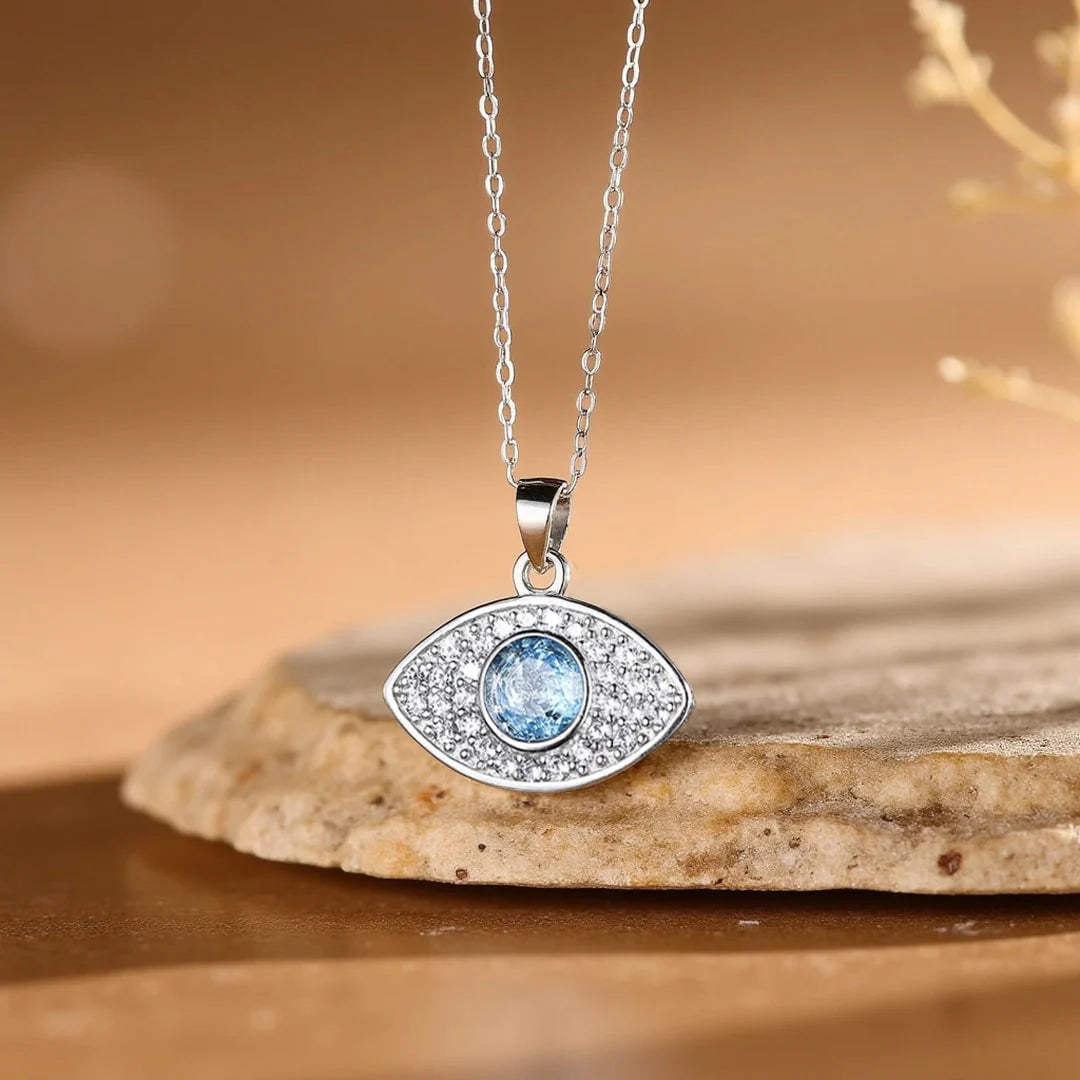 Collier Pendentif Protection du Mauvais Oeil -  Iris de Lumière