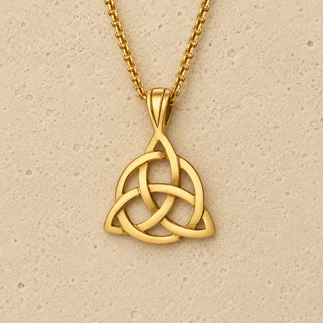 Collier Pendentif Triple Noeud - Triquetra