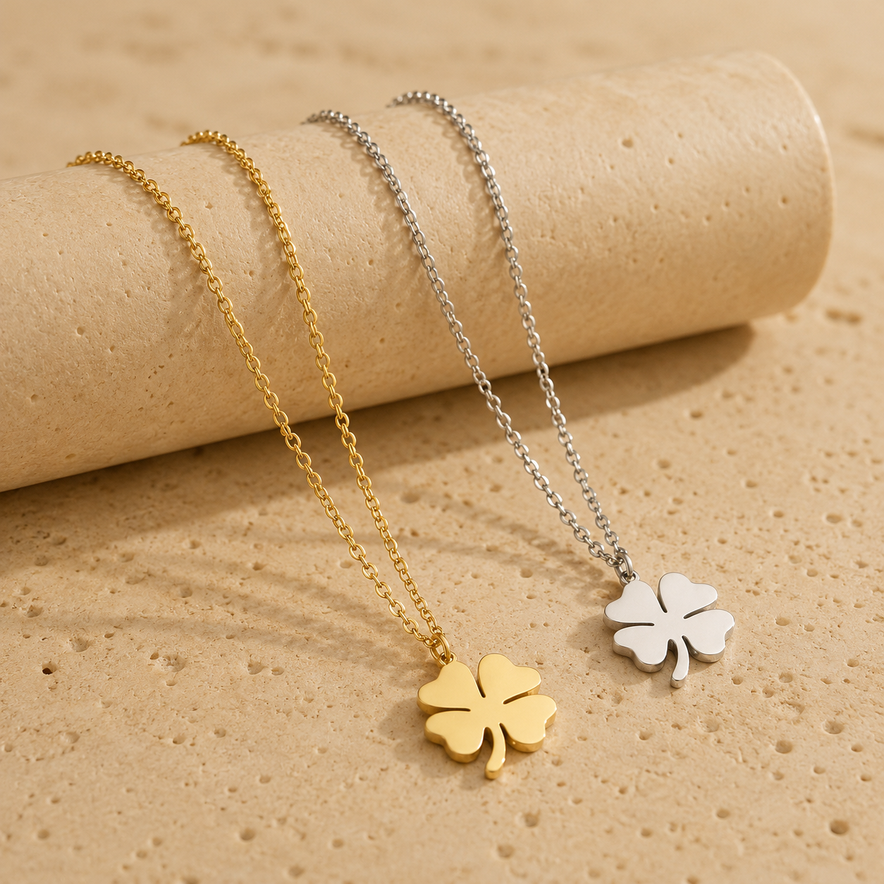 Collier Pendentif - Trèfle de Chance