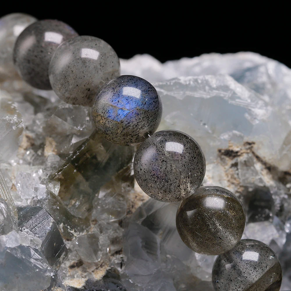 Bracelet "Armure d'Energie" en Labradorite